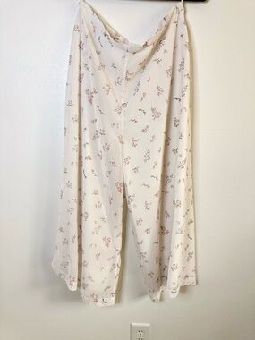 Long Tall Sally Floral Wide Leg Pants US 10 Tall Cottagecore